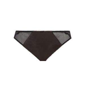 Figi damskie Elomi Charley. Czarne figi ELOMI, bez wzorów, z koronki. Za 192,00 zł.