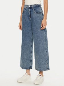 Tommy Jeans Jeansy Charlie DW0DW19755 Niebieski Wide Leg. Niebieskie jeansy Tommy Jeans, bez wzorów, z bawełny. Za 259,99 zł.