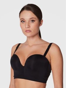 Wonderbra Biustonosz balkonetka WB000BHM Czarny. Czarne biustonosze Wonderbra, bez wzorów, z syntetyku. Za 209,99 zł.
