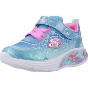 Buty SKECHERS MY DREAMERS LIL MERMAID Niebieski. Niebieskie buty trekkingowe Skechers, z syntetyku, bez zapięcia. Za 238,99 zł.