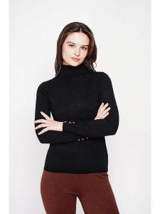 C& Jo Golf w kolorze czarnym rozmiar: 36. Czarne golfy C& Jo, bez wzorów, ze splotem. Za 175,26 zł.