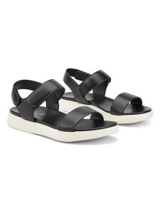 Freyling Sandały w kolorze czarnym rozmiar: 41. Czarne sandały Freyling, bez wzorów, z otwartym noskiem, bez obcasa, bez zapięcia. Za 88,23 zł.