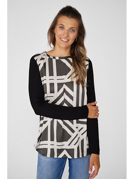 LIEBLINGSSTÜCK Koszulka w kolorze czarno-białym rozmiar: 38. Białe bluzki LIEBLINGSSTÜCK, bez wzorów, bez kołnierzyka, bez ramiączek. Za 109,52 zł.