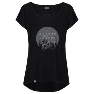 Damski t-shirt Kilpi ROISIN-W. Szare t-shirty Kilpi, xs, bez wzorów, bez kołnierzyka, bez ramiączek. Za 75,03 zł.