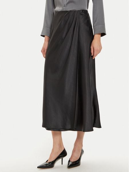 Guess Spódnica midi Anastasia W4BD56 WGIG2 Czarny Regular Fit. Czarne spódnice Guess, l, z aplikacjami, z syntetyku, midi. Za 249,99 zł.