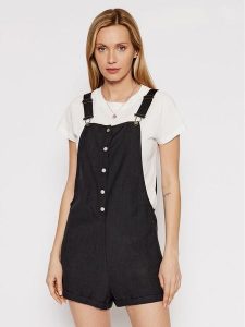 Roxy Ogrodniczki Back To Goodbye ERJWD03617 Czarny Regular Fit. Czarne szorty Roxy, bez wzorów, z bawełny. Za 279,99 zł.