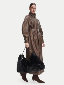 Liu Jo Torebka AF6194 E1178 Czarny. Czarne shopper bag Liu Jo, bez wzorów, z materiału, bez dodatków. Za 499,99 zł.