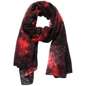 Desigual Chusta Damska Czarna Spray Dots Rectangle. Apaszki i chusty marki Desigual. Za 149,00 zł.