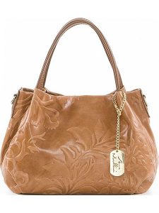 Anna Morellini Skórzana torebka "Clarissa" w kolorze jasnobrązowym - 28 x 20 x 12 cm rozmiar: onesize. Brązowe torebki klasyczne Anna Morellini, bez wzorów, z materiału, przez ramię, bez dodatków. Za 252,99 zł.