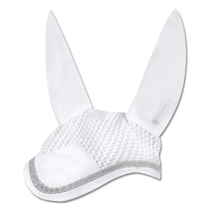 Czapka na konia do krótkiego konkursu Waldhausen. Białe czapki WALDHAUSEN, bez wzorów, z bawełny, eleganckie. Za 135,50 zł.
