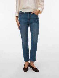 Vero Moda Dżinsy - Regular fit - w kolorze granatowym rozmiar: M/L30. Niebieskie jeansy Vero Moda, bez wzorów. Za 130,81 zł.