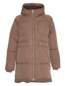 MOSS COPENHAGEN Kurtka pikowana "Pavinaria" w kolorze jasnobrązowym rozmiar: L/XL. Brązowe kurtki Moss Copenhagen, l, bez wzorów, bez kaptura. Za 223,99 zł.