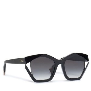 Okulary przeciwsłoneczne Furla. Czarne okulary przeciwsłoneczne Furla. Za 699,99 zł.