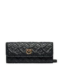 Pinko Torebka Love Tiny Brids Wallet C AI 24-25 PCPL 103765 A1YB Czarny. Czarne listonoszki Pinko, bez wzorów, ze skóry, bez dodatków. Za 529,99 zł.