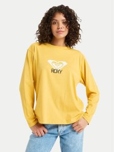Roxy Bluzka Hangloose Art ERJZT06035 Żółty Regular Fit. Żółte kardigany Roxy, z bawełny. Za 129,99 zł.