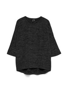 Vero Moda Bluzka w kolorze antracytowo-czarnym rozmiar: M. Czarne bluzki Vero Moda, m, bez wzorów, bez kołnierzyka, bez ramiączek. Za 70,24 zł.