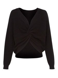 MOSS COPENHAGEN Sweter w kolorze czarnym rozmiar: XS/S. Czarne swetry oversize Moss Copenhagen, s, bez wzorów, z wiskozy, bez ramiączek. Za 114,17 zł.