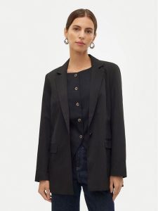 Vero Moda Marynarka Nila 10320915 Czarny Slim Fit. Czarne marynarki i żakiety Vero Moda, bez wzorów, z syntetyku. Za 129,99 zł.