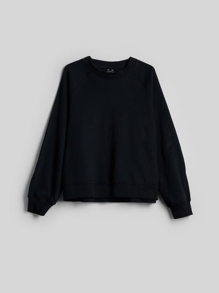 4F Bluza dresowa loose bez kaptura damska - czarna M. Czarne bluzy 4f, l, bez wzorów, z bawełny, bez kaptura. Za 129,99 zł.