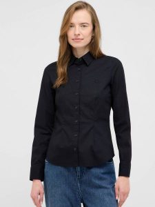 Damska Koszula Mustang Style Allegheny Black Beauty 1016724 4185. Czarne koszule Mustang, l, bez wzorów, bez kołnierzyka, bez ramiączek. Za 149,99 zł.