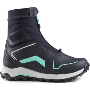 Buty turystyczne damskie Quechua SH900 Pro mountain Mid wodoodporne. Niebieskie buty trekkingowe QUECHUA, bez zapięcia. W wyprzedaży za 399,99 zł.