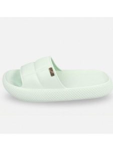 Lee Klapki "Maya" w kolorze zielonym rozmiar: 40. Zielone klapki Lee, bez wzorów, z otwartym noskiem, bez obcasa. Za 92,42 zł.