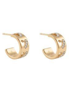 Guess Kolczyki JUBE06 085JW Złoty. Żółte kolczyki Guess, ze stali. Za 248,99 zł.