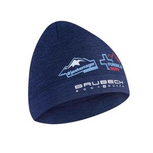 Czapka wełniana unisex Brubeck #JESTEMZGOR #WSPIERAMGOPR. Niebieskie czapki Brubeck, bez wzorów, z elastanu. Za 79,99 zł.