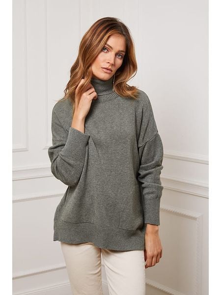 Joséfine Golf "Kitchen" w kolorze khaki rozmiar: S. Brązowe golfy Joséfine, bez wzorów, z kaszmiru. Za 242,13 zł.