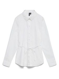 Vero Moda Koszula w kolorze białym rozmiar: XS. Białe koszule Vero Moda, xs, bez wzorów, z bawełny, bez kołnierzyka, bez ramiączek. Za 119,95 zł.