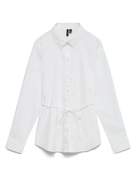 Vero Moda Koszula w kolorze białym rozmiar: XS. Białe koszule Vero Moda, xs, bez wzorów, z bawełny, bez kołnierzyka, bez ramiączek. Za 119,95 zł.