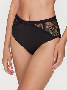 Chantelle Figi klasyczne z wysokim stanem Orangerie C17Q80 Czarny. Czarne figi Chantelle, bez wzorów, z syntetyku. Za 139,99 zł.