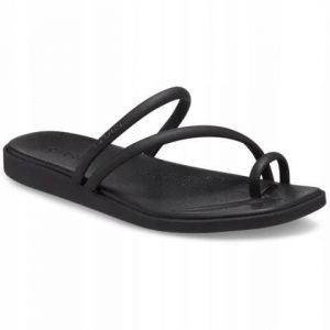 Klapki Dla Dorosłych Crocs Miami Toe Loop. Czerwone klapki Crocs, bez wzorów, z materiału, bez obcasa. Za 139,99 zł.
