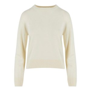 Bluza Damska Dzianinowa Z Okrągłym Dekoltem. Brązowe bluzy Urban Classics, s, bez wzorów, z dzianiny, bez kaptura. Za 121,99 zł.