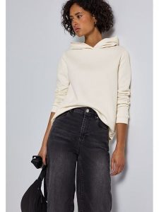 Cecil Bluza w kolorze kremowym rozmiar: 36. Brązowe bluzy Cecil, bez wzorów, z kapturem. Za 113,63 zł.
