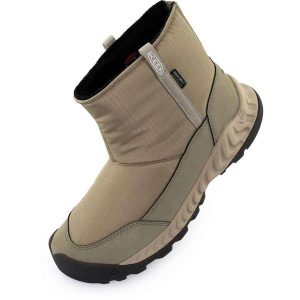 Buty zimowe damskie Keen Wmns Hood Nxis Pull On WP Timberwolf-plaza Beige. Brązowe buty zimowe 47 Brand, z kauczuku, bez obcasa, bez zapięcia. Za 422,99 zł.