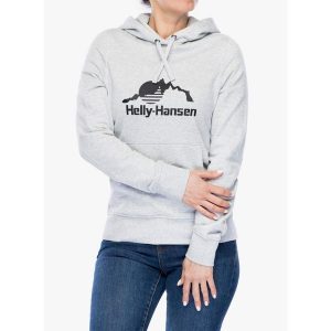 Bluza z kapturem damska Helly Hansen Nord Graphic Pullover Hoodie. Niebieskie bluzy Helly Hansen, m, bez wzorów, z kapturem. Za 249,99 zł.