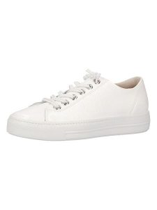 Paul Green Skórzane sneakersy w kolorze białym rozmiar: 38. Białe trampki Paul Green, bez wzorów, bez zapięcia. Za 330,38 zł.