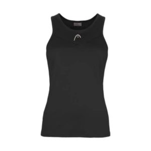 Damski tank top Head Easy Court. Czarne topy Head, xl, bez wzorów, bez kołnierzyka, bez ramiączek. Za 124,65 zł.