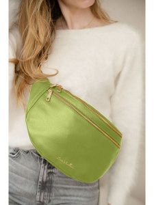 Anna Morellini Skórzana saszetka "Lorenza" w kolorze zielonym - 36 x 22 x 12 cm rozmiar: onesize. Zielone nerki i saszetki Anna Morellini, bez wzorów, z materiału. Za 260,99 zł.