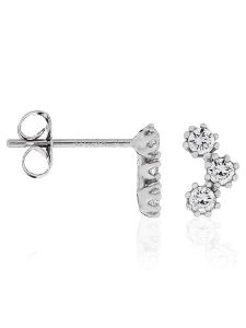 OR ÉCLAT Złote kolczyki-wkrętki "Zirconias" z cyrkoniami rozmiar: onesize. Białe kolczyki OR ÉCLAT, z cyrkonią, złote. Za 391,99 zł.