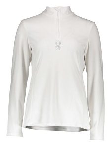 SPYDER Bluza polarowa "Shimmer" w kolorze białym rozmiar: XL. Białe bluzy Spyder, xl, bez wzorów, z materiału, bez kaptura. Za 227,31 zł.