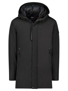 Geographical Norway Parka "Banage" w kolorze czarnym rozmiar: L. Czarne płaszcze Geographical Norway, l, bez wzorów, bez kaptura. Za 289,88 zł.