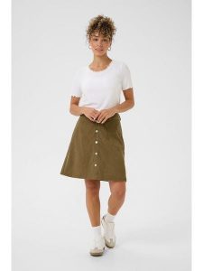 Cream Spódnica sztruksowa w kolorze khaki rozmiar: 44. Brązowe spódnice Cream, na co dzień, bez wzorów, ze sztruksu, midi. Za 136,13 zł.