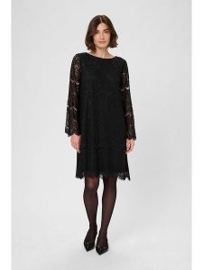 CULTURE Sukienka w kolorze czarnym rozmiar: XS. Czarne sukienki Culture, na co dzień, xs, bez wzorów, z koronki, bez kołnierzyka, bez ramiączek, midi, proste. Za 165,99 zł.