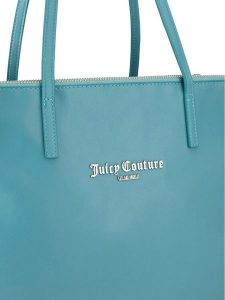 Juicy Couture Torebka BIJXT8692WZC Turkusowy. Niebieskie torebki klasyczne Juicy Couture, bez wzorów, z materiału, bez dodatków. Za 439,99 zł.