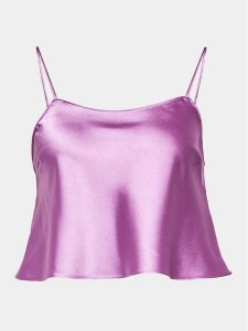 Hunkemöller Koszulka piżamowa 203157 Fioletowy Comfortable Fit. Fioletowe koszule nocne Hunkemöller, bez wzorów, z syntetyku, bez ramiączek. Za 69,99 zł.