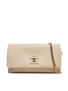 Tommy Hilfiger Torebka AW0AW17462 Beżowy. Brązowe torebki klasyczne TOMMY HILFIGER, bez wzorów, ze skóry, bez dodatków. Za 559,99 zł.