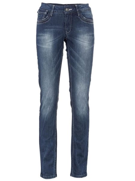 Heine Dżinsy - Skinny fit - w kolorze granatowym rozmiar: 48. Niebieskie jeansy Heine, bez wzorów. Za 140,86 zł.