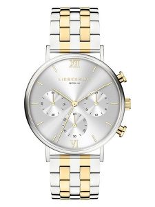 Liebeskind Chronograf w kolorze srebrno-złotym rozmiar: onesize. Szare, analogowe zegarki Liebeskind. Za 448,99 zł.